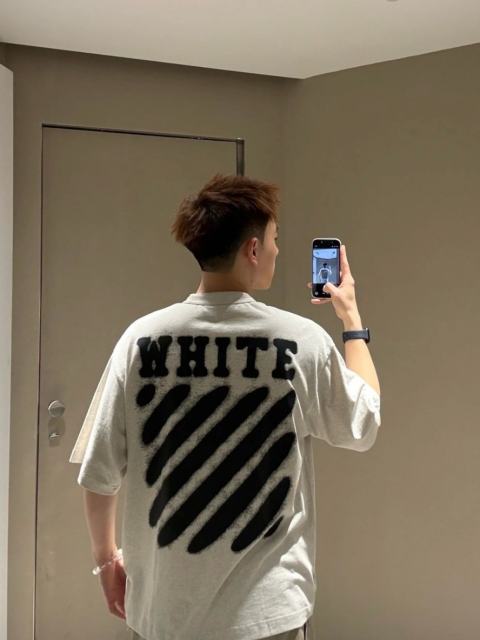 1:1 Top Quality OW Inkjet Print Tee
