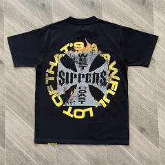 1:1 Quality That's A Awful Lot of Cough Syrup Motorcycle Print Black Tee