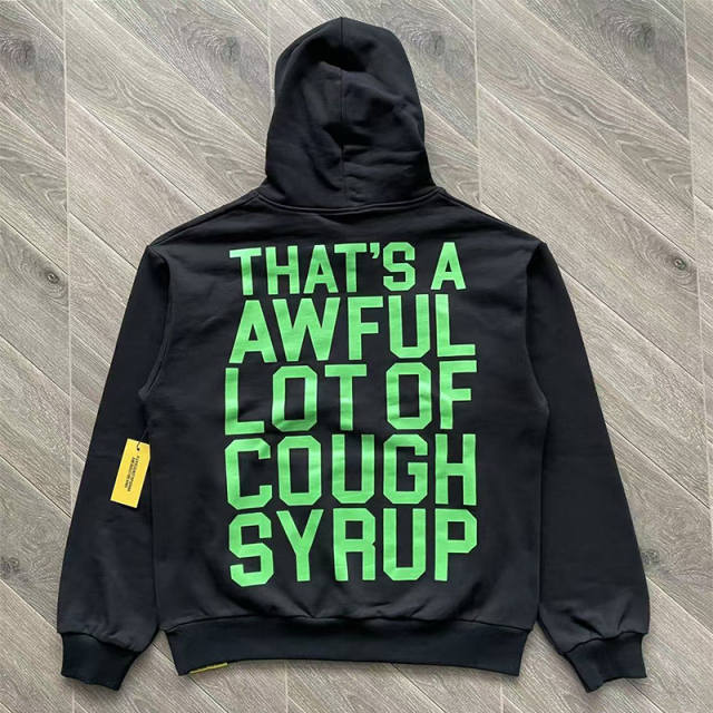 1:1 Top Quality That's A Awful Lot of Cough Syrup Basic Zip Up Hoodie