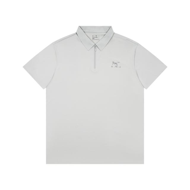 A Breathable Quick-Dry Classic Zipper Polo Shirt