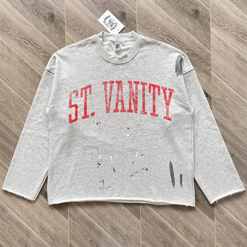 Saint Vanity Retro Printed Cotton Crew Neck Pullover