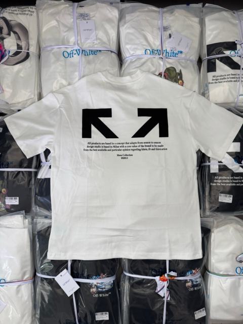 1:1 Top Quality OW Half Arrow Tee