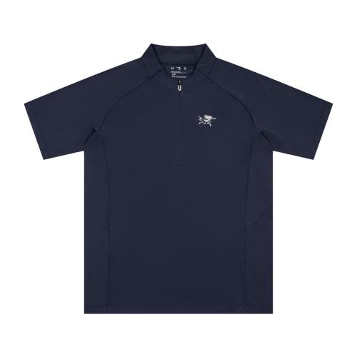 A Breathable Quick-Dry Classic Zipper Polo Shirt