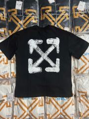 1:1 Top Quality OW Ink Wash Arrow Print T-shirt