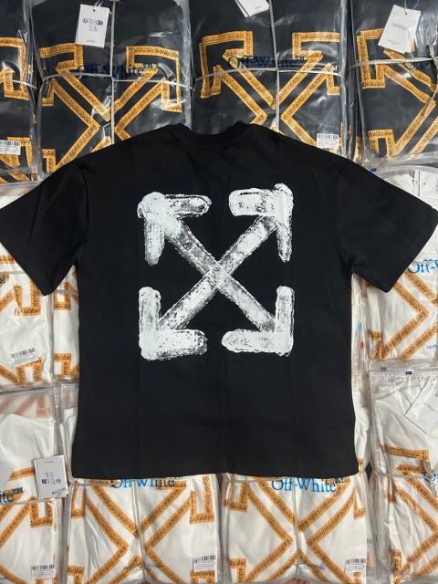 1:1 Top Quality OW Ink Wash Arrow Print T-shirt