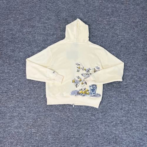 Derschutze Gallery Badge Embroidered Zip Up Hoodie