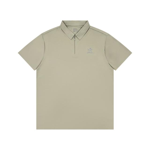 A Breathable Quick-Dry Classic Zipper Polo Shirt
