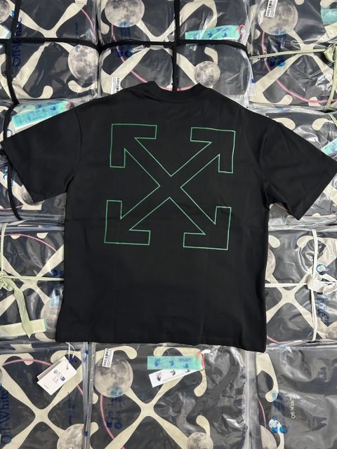 1:1 Top Quality OW 3D Embossed Logo Tee