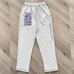 1:1 Top Quality That's A Awful Lot of Cough Syrup  Zip Up Hoodie Pants Grey