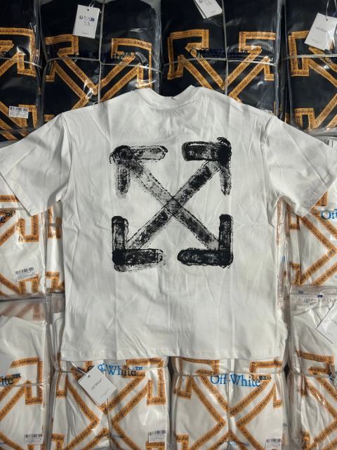 1:1 Top Quality OW Ink Wash Arrow Print T-shirt