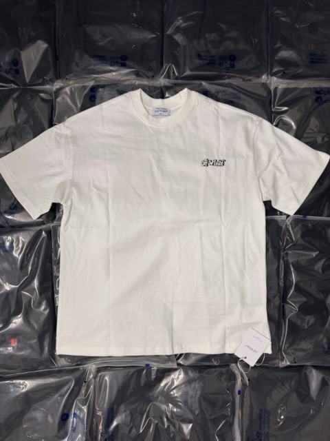 1:1 Top Quality OW Twisted Arrow Print Black Tee