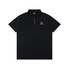 A Breathable Quick-Dry Classic Zipper Polo Shirt