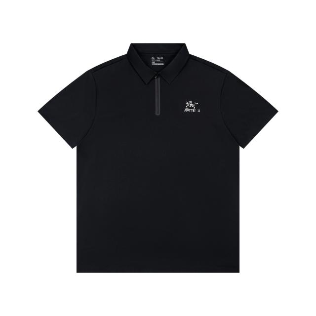 A Breathable Quick-Dry Classic Zipper Polo Shirt