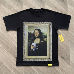 1:1 Quality That's A Awful Lot of Cough Syrup Heart Mona Lisa Print Sleeve T-Shirt