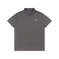 A Breathable Quick-Dry Classic Zipper Polo Shirt