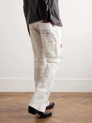 Gallery Dept. Paint Splatter Distressed Flare Carpenter Jeans