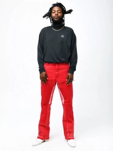 Gallery Dept. Paint Splatter Distressed Flare Carpenter Jeans