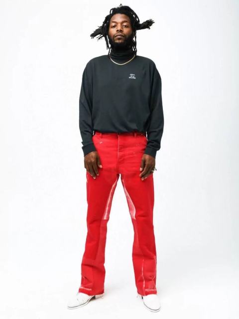 Gallery Dept. Paint Splatter Distressed Flare Carpenter Jeans