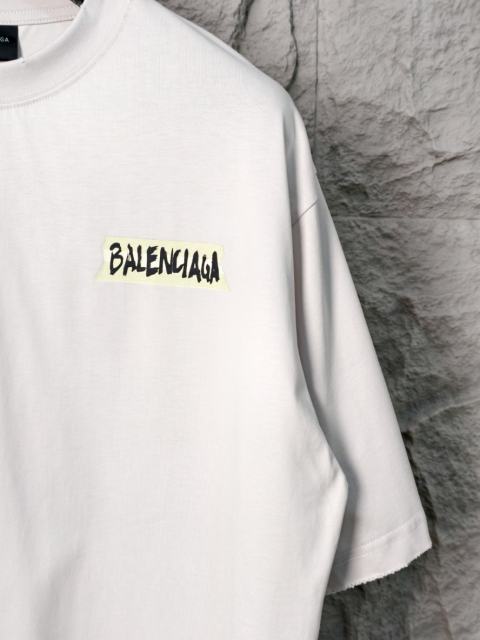 BLCG Tape Logo" Cotton T-shirt