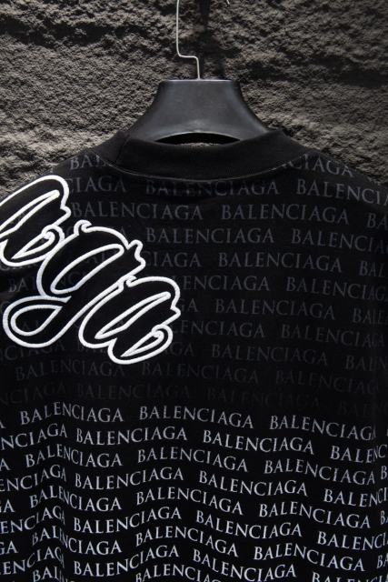 BLCG Pink Drip Gothic Logo Embroidered Black T-shirt