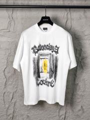 BLCG Gothic Curtain Print White Tee