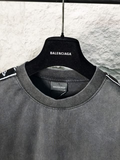 BLCG Tape Sleeve Oversized Cotton Tee