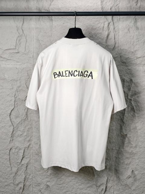 BLCG Tape Logo" Cotton T-shirt