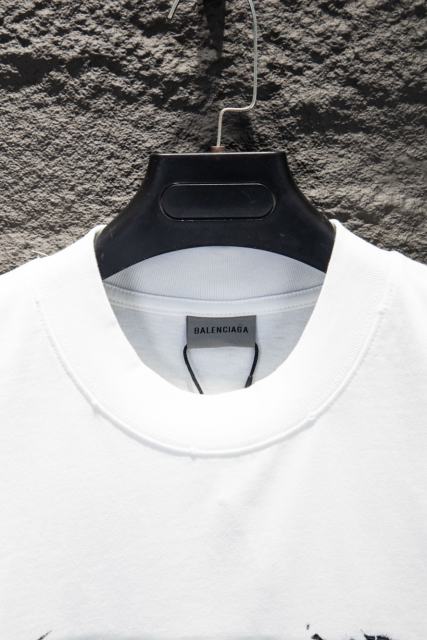 BLCG Green Tape Print Logo White T-shirt