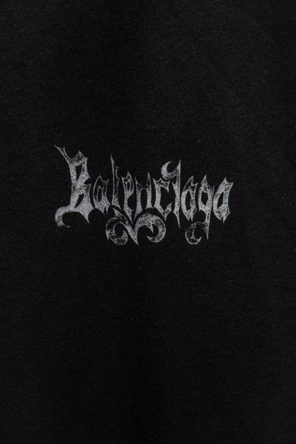 BLCG Gothic Logo Print Black Tee