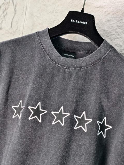 BLCG 5-Star Review Print Blue Tee
