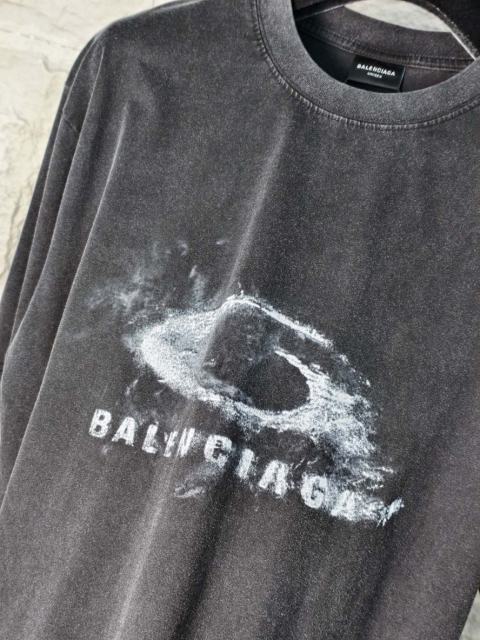 BLCG Vintage Washed Print Black Tee