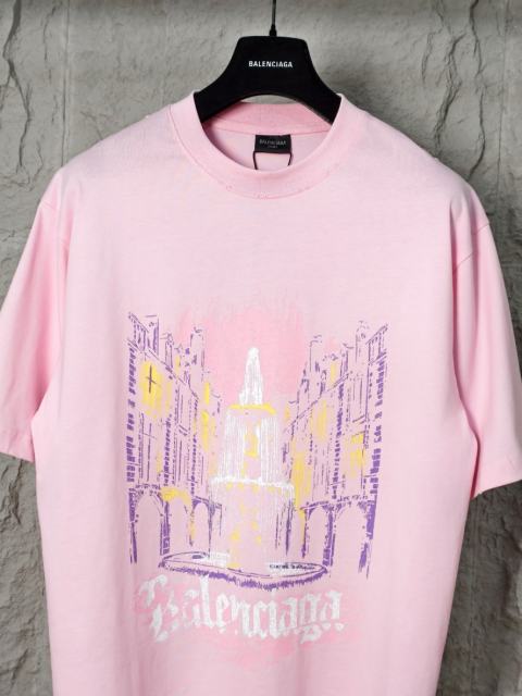 BLCG Fountain Print Pink Tee