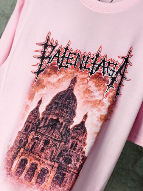 BLCG Gothic Church Print Pink T-shirt