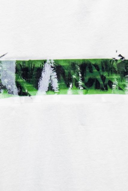 BLCG Green Tape Print Logo White T-shirt