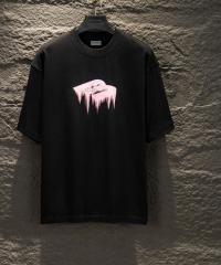BLCG Pink Drip Logo Black Tee