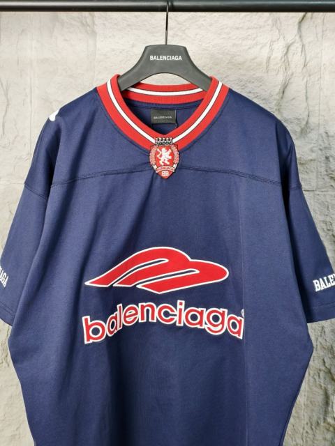 BLCG Oversized Football Jersey Print Short Sleeve T-shirt
