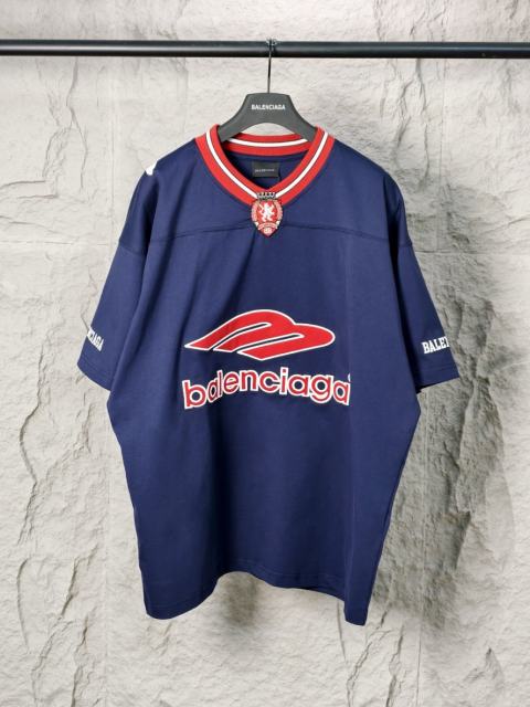 BLCG Oversized Football Jersey Print Short Sleeve T-shirt