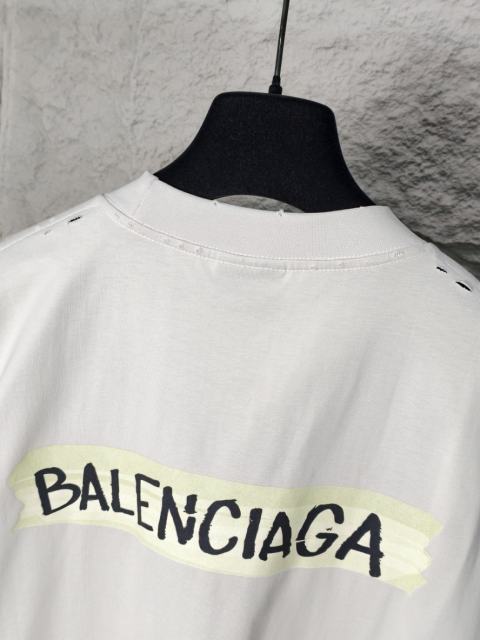 BLCG Tape Logo" Cotton T-shirt