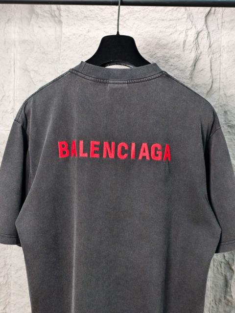 BLCG Red Logo Washed Black Tee