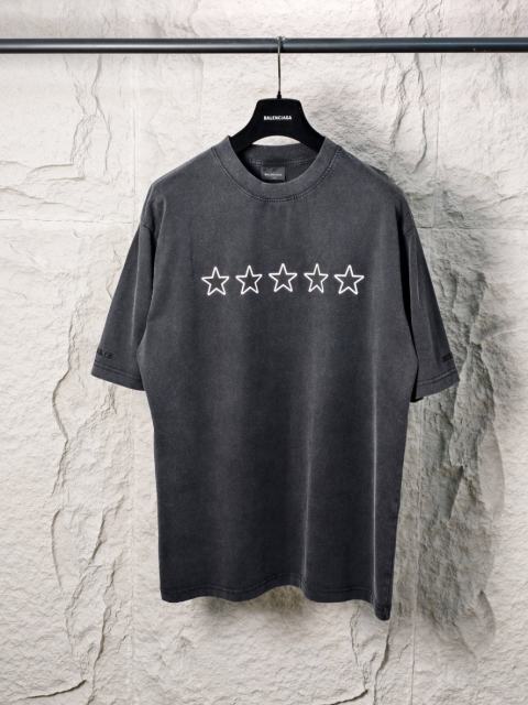 BLCG 5-Star Review Print Blue Tee