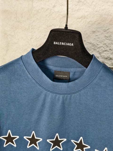 BLCG 5-Star Review Print Blue Tee