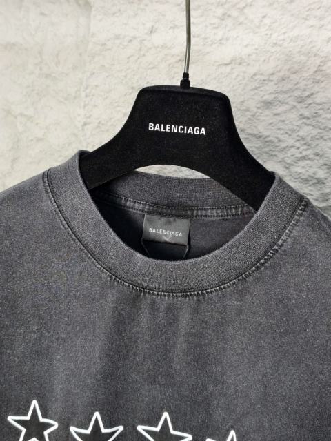 BLCG 5-Star Review Print Blue Tee