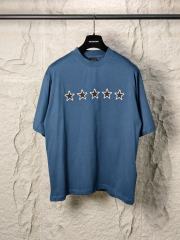 BLCG 5-Star Review Print Blue Tee
