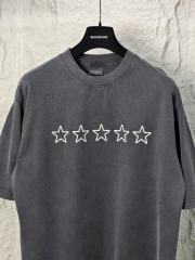 BLCG 5-Star Review Print Blue Tee