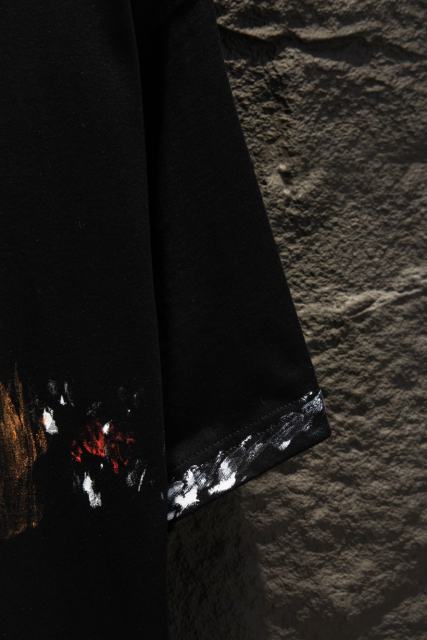 BLCG Graffiti Paint Splatter Print Oversized Cotton T-shirt