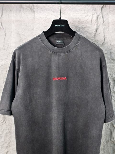 BLCG Red Logo Washed Black Tee