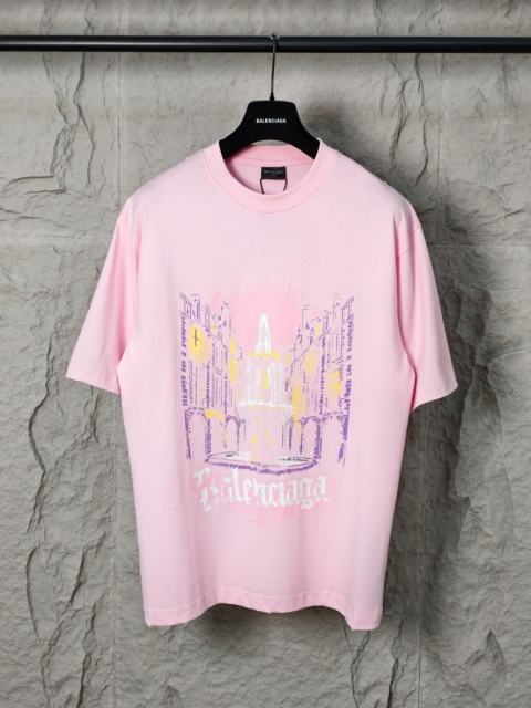 BLCG Fountain Print Pink Tee