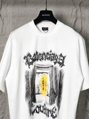 BLCG Gothic Curtain Print White Tee