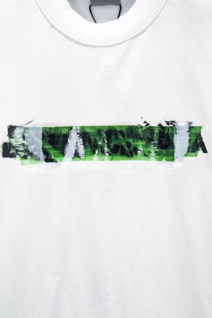 BLCG Green Tape Print Logo White T-shirt