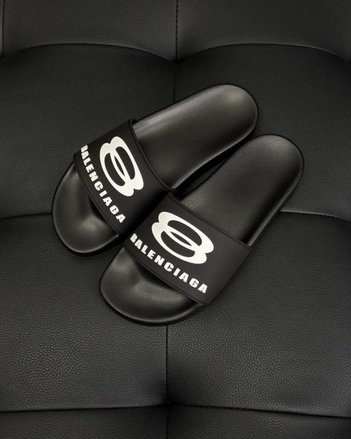 1:1 Quality BLCG Loop B Logo Black Pool Slides